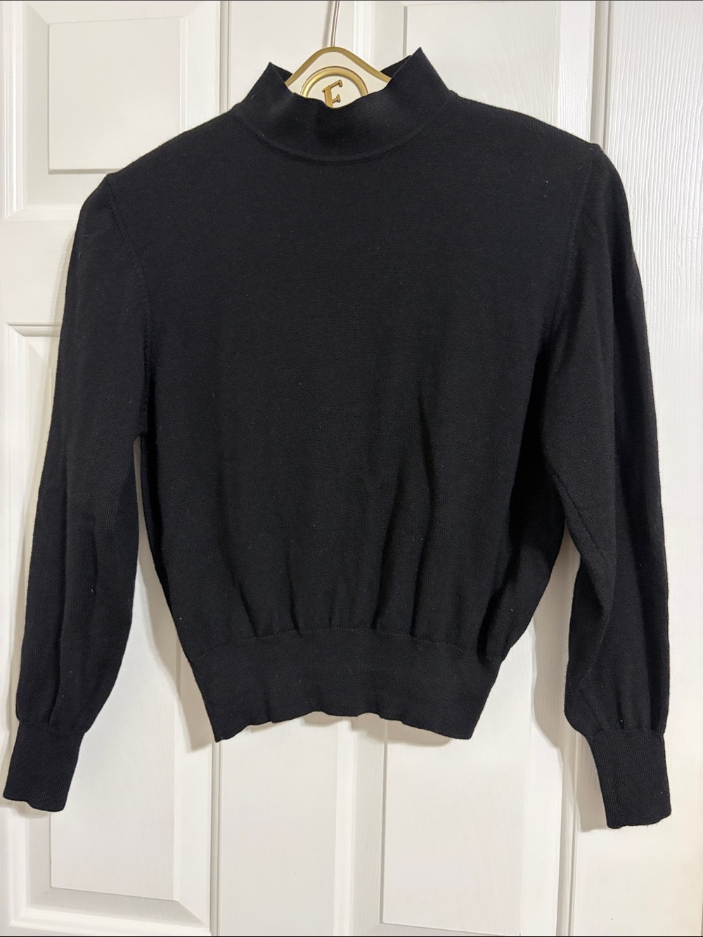 United Colors Of Benetton Black Mock Neck Sweater